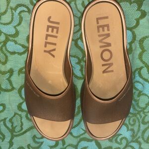 Lemon Jelly Platform Sandal  Size 39 US 8